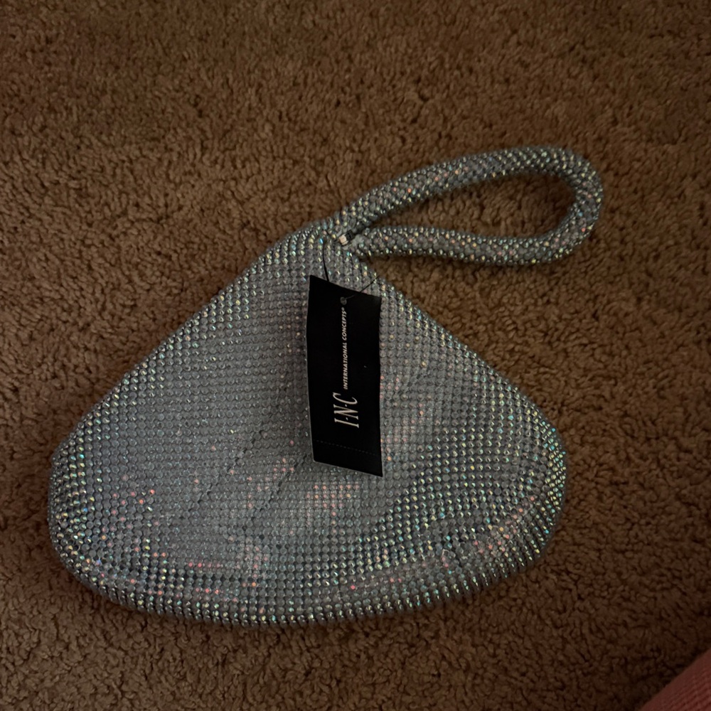 Light Blue Rhinestone Women's Bag